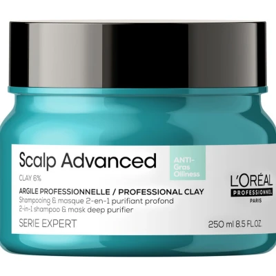 Afbeelding van L&#039;Oréal Professionnel Serie Expert Scalp Advanced Anti Oiliness 2 in 1 Shampoo &amp; Mask 250 ml