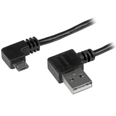 Afbeelding van StarTech.com Micro USB kabel met rechts haakse connectors M/M 1m