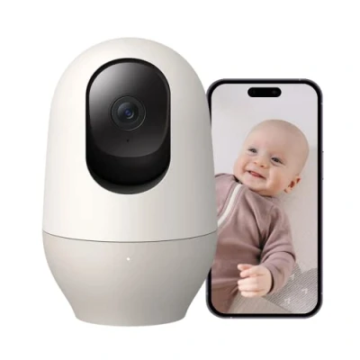 Afbeelding van nooie Camera met micro SD kaart, 32 GB, bewakingscamera, wifi, voor binnen, 1080p, IP camera, 360 pan/tilt, nachtzicht, bidirectionele audio, bewegingstracking, compatibel Alexa