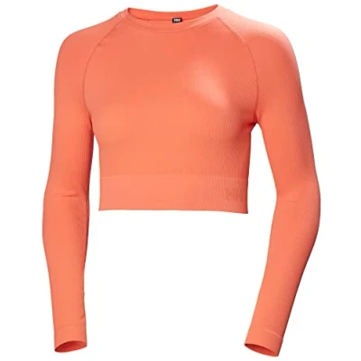Afbeelding van Helly Hansen W Allure Naadloze Crop Ls Top XS Perzik Echo