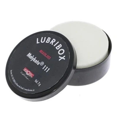 Afbeelding van KD89 Horotec MSA28.003 Lubribox met 2 kussens van schuimrubber, 11, g, diameter 60 mm, Zwart