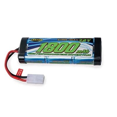 Afbeelding van Carson 500608221 7,2 V/1800 mAh NiMH Race batterij TAM, oplaadbaar, met Tamiya stekker, accupack voor RC auto, reserveaccu op afstand bestuurd voertuig, hoge kwaliteit, modelbouw, meerkleurig