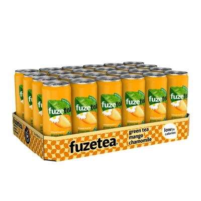 Afbeelding van Fuze Tea Green Mango Chamomile 24 blikjes x 33 cl