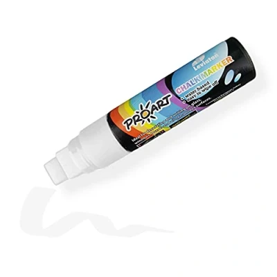 Afbeelding van LEVIATAN Droog &amp; vochtig afwasbare krijtmarker CHALK MARKER 28G wit
