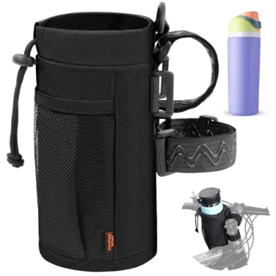 Afbeelding van Desing Wish Fietswaterfleshouder, 46 680 ml fietsbekerhouder met afneembare antislipbandjes, meerdere installatiemethoden, geïsoleerde fietsflessenhouder voor mountainbike, racefiets, ebike, scooter