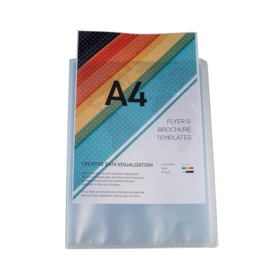 Afbeelding van Exacompta Ref 5748E Kreacover Collection Semi rigid Opaque PP Display Book 24x32cm groot, geschikt voor A4 documenten, 40 zakken Helder (enkel)