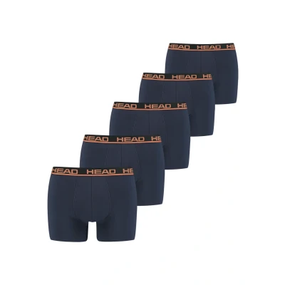 Afbeelding van 5 x HEAD Boxershort Orange/Peacoat maat L