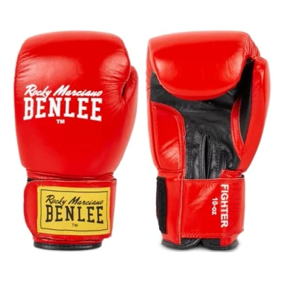 Afbeelding van Benlee Boxhandschuhe Fighter aus Leder Red/Black 14 OZ