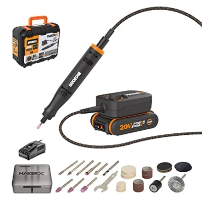 Afbeelding van Worx WX739 draaigereedschap, 20 V, zwart/oranje