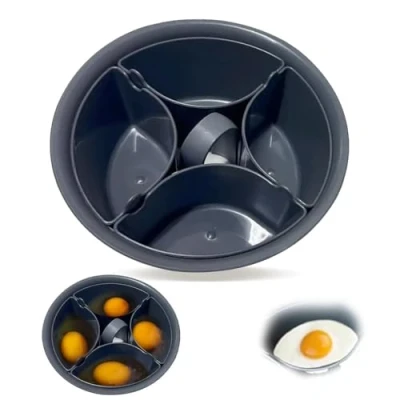 Afbeelding van Mtlhbcg Thermomix eierkoker compatibel met TM5 TM6 TM31, houder, 4 eieren eierkoker, 2 in 1 gecombineerd, pocheren TM/MC, accessoires,
