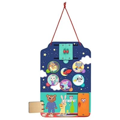 Afbeelding van moses. 38173 Knuffelhelden leerbord kleine avondroutine, avondplanner voor kinderen om op te hangen, speels avondritueel de kleuterschool, een ontspannen slapengaan