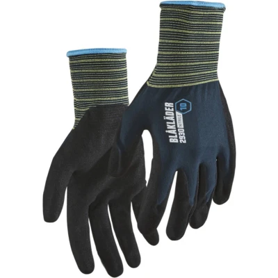 Afbeelding van Blaklader Werkhandschoen nitril gedipt 2930 1457 Donker marineblauw 7