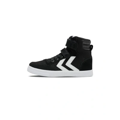 Afbeelding van Hummel Sneakers hoog voor kinderen, Maat: 33, Black Leer en textiel