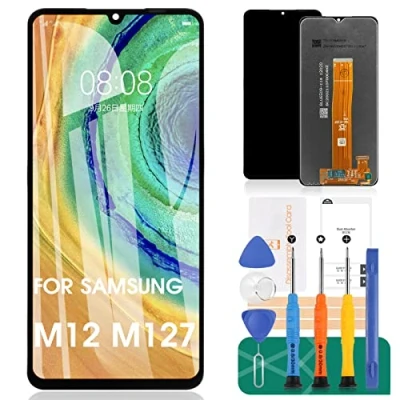 Afbeelding van Voor Samsung Galaxy M12 Lcd scherm Screen Vervanging M127 SM M127F/DSN Touch Digitizer Vergadering Reparatie Kit (Zwart Geen Frame)