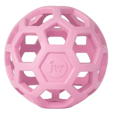 Afbeelding van JW HOL EE ROLLER Hondenspeeltje Hondenspeelgoed Hondenbal L Ø 15 cm Natuurrubber Roze