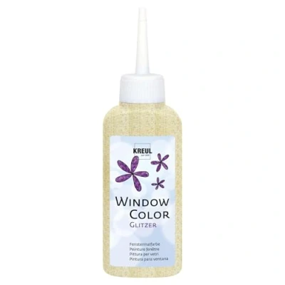 Afbeelding van KREUL Glitter Gouden Raamverf Window Color 80ml
