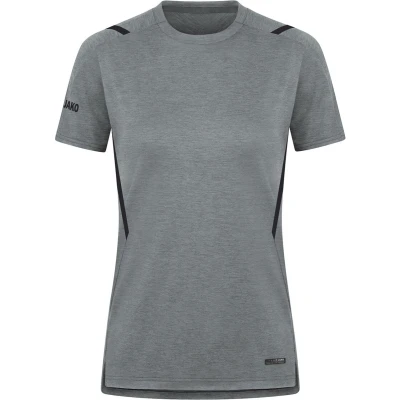 Afbeelding van T shirt Challenge Steengrijs gemeleerd/zwart / 44