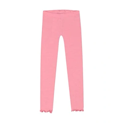 Afbeelding van DILLING Merinowollen/Zijden Pointelle Leggings Voor Kinderen Pioen roze 134 140
