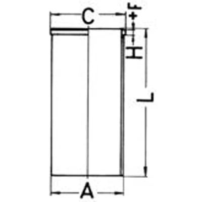 Afbeelding van Kolbenschmidt Cilinderbus/voering O ring 89025190