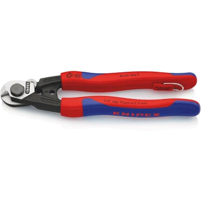Afbeelding van Knipex 9562190T Staaldraadschaar met borghaak 190mm