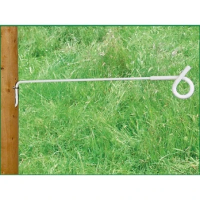 Afbeelding van Afstandisolator krulstaart Wit 10 stuks