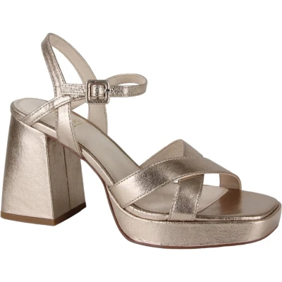 Afbeelding van La Strada 2201027 1643 GOLD dames sandalen gekleed maat 40 metallic