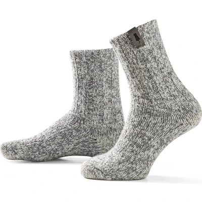 Afbeelding van SOXS® Wollen sokken SOX3637 Grijs Kuithoogte Maat 37 41 Crazy cat label