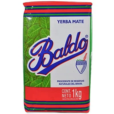 Afbeelding van Yerba Mate Thee Baldo Traditioneel 1 kg + Gift Sample (40g): Rijk aan antioxidanten en vitamines, versnelt de stofwisseling, suikervrij Brazilië