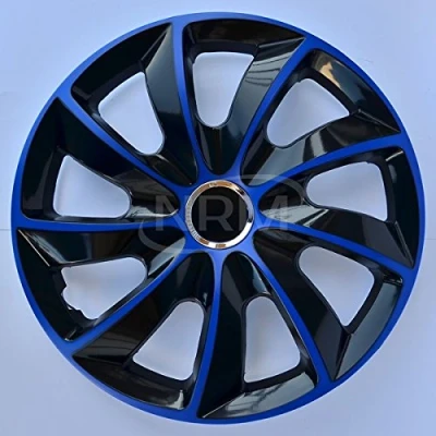 Afbeelding van NRM Stig Extra Wieldoppen 13&quot; Blauw &amp; Zwart set van 4 stuks ABS / Duurzaam Resistant