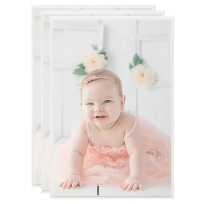 Afbeelding van Fotolijsten 3 st voor tafel 21x29,7cm MDF zilverkleurig