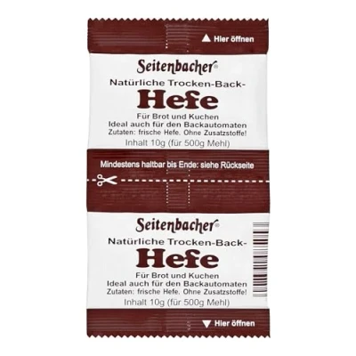 Afbeelding van Seitenbacher Gist voor brood, cake en gebak, zonder toevoegingen, 4 x 20 g