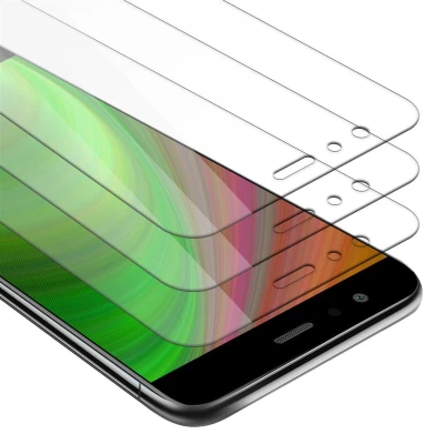 Afbeelding van Cadorabo 3x Screenprotector geschikt voor Huawei P10 LITE in KRISTALHELDER Tempered Display Pantser Film beschermglas