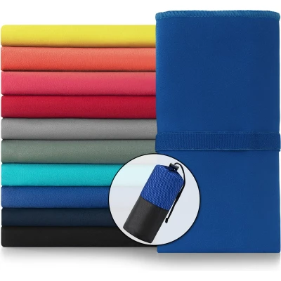 Afbeelding van Blumtal Sporthanddoek microfiber: 180 x 90cm, koningsblauw