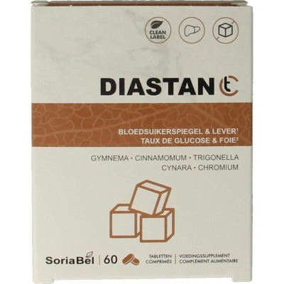Afbeelding van Soria Diastan Tabletten met Fenegriek en Kaneel 60TB