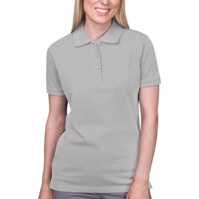 Afbeelding van HRM Dames Heavy Stretch Polo I Premium Shirt Van 95% Katoen &amp; 5% Elastaan Basic Wasbaar tot 40 C Hoogwaardige Duurzame damestops Workwear, zand, M