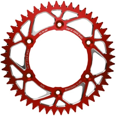 Afbeelding van RFX Pro Series Elite Aluminium Achtertandwiel Rood 51 tanden Gas EC250 EC300 2020 2023 EC250F EC350F MC125 MC250F MC450F 2021