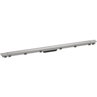 Afbeelding van hansgrohe RainDrain Match Plus prefab doucheset douchegoot 1200, in hoogte verstelbaar frame, 56218800