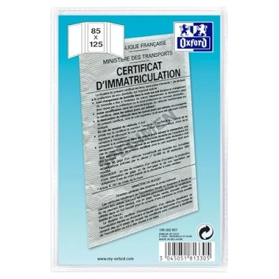 Afbeelding van Oxford 100202657, Envelopmap Ethyleen, PVC, Transparant, Landschap/portret, Frankrijk, 90 mm