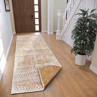 Afbeelding van NORTHRUGS Vloerkleed BIRI tweezijdig te gebruiken kleed Binnen en buitengebruik, weerbestendig, balkon, loper, woonkamer, waterbestendig, boho