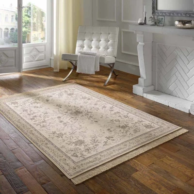 Afbeelding van Vloerkleed Klassiek Regal Flora Beige 67x210 Cm