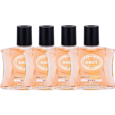 Afbeelding van 4x Brut Musk Aftershave 100ml kopen? Nu in de aanbieding bij Voordelig Inslaan!
