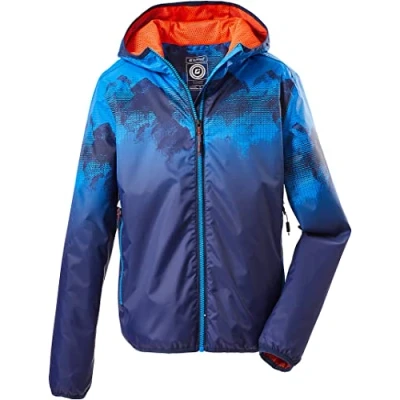 Afbeelding van killtec Boy&#039;s Functioneel jack met capuchon, opvouwbaar Lyse BYS JCKT B, neon blue, 176, 36250 000