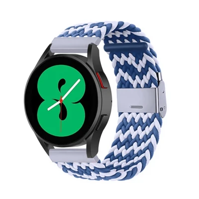 Afbeelding van Garmin Approach S12 / S40 S42 Braided nylon bandje Blauw wit