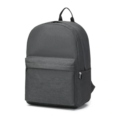 Afbeelding van Kono Kinderrugzak, schooltas voor jongens en meisjes, lichte rugzak tieners, studenten, boekentas, reizen, casual, dagrugzak, dames heren, Donkergrijs, Eén maat