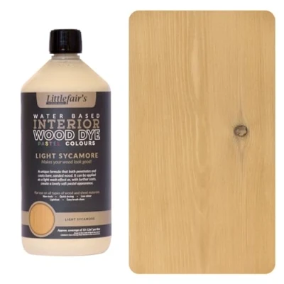 Afbeelding van Littlefair&#039;s Houtkleurstof op waterbasis Pastel Range (1 liter, Light Sycamore)
