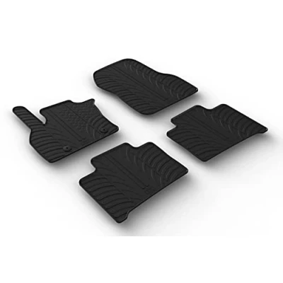 Afbeelding van Gledring Rubbermatten passend voor Renault Zoe I 2012 2019 &amp; II (T profiel 4 delig + montageclips)