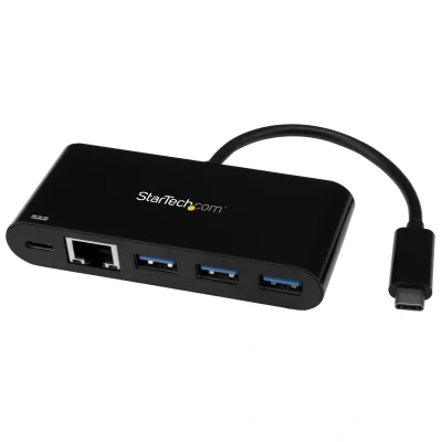 Afbeelding van StarTech.com 3 poorts USB 3.0 hub met Gigabit Ethernet en Power Delivery C