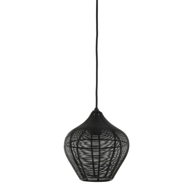 Afbeelding van Light &amp; Living Alvaro hanglamp Ø20 cm Metaal zwart