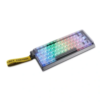 Afbeelding van Decksaver cover for Wooting 60HE keyboard series Gerookt/helder beschermend deksel, gemaakt in het Verenigd Koninkrijk de keuze voor gamers onverslaanbare bescherming