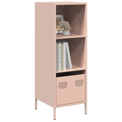 Afbeelding van vidaXL Hoge kast 35x39x103,5 cm staal roze